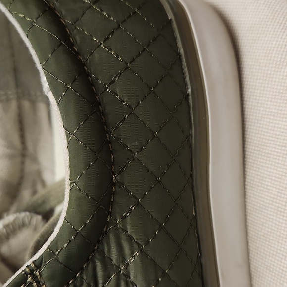 Women's, Olive/Khaki Green Quilted Keen Sneakers - Picture 10 of 12